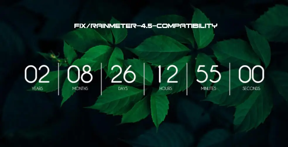 Rainmeter Countdown Timer 3.5 Rainmeter skin screenshot