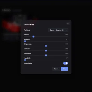 Customize background
