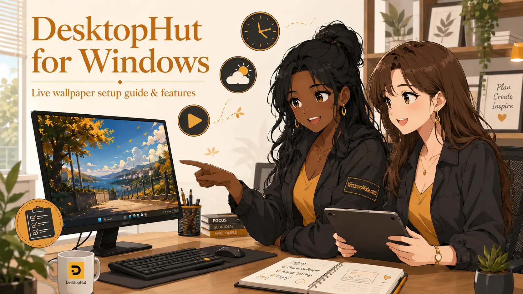 Desktophut app pc cover - DesktopHut for Windows: Live Wallpaper Setup Guide