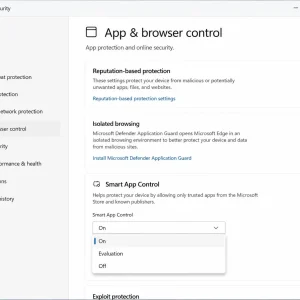 Fix 2 smartscreen toogle screenshot