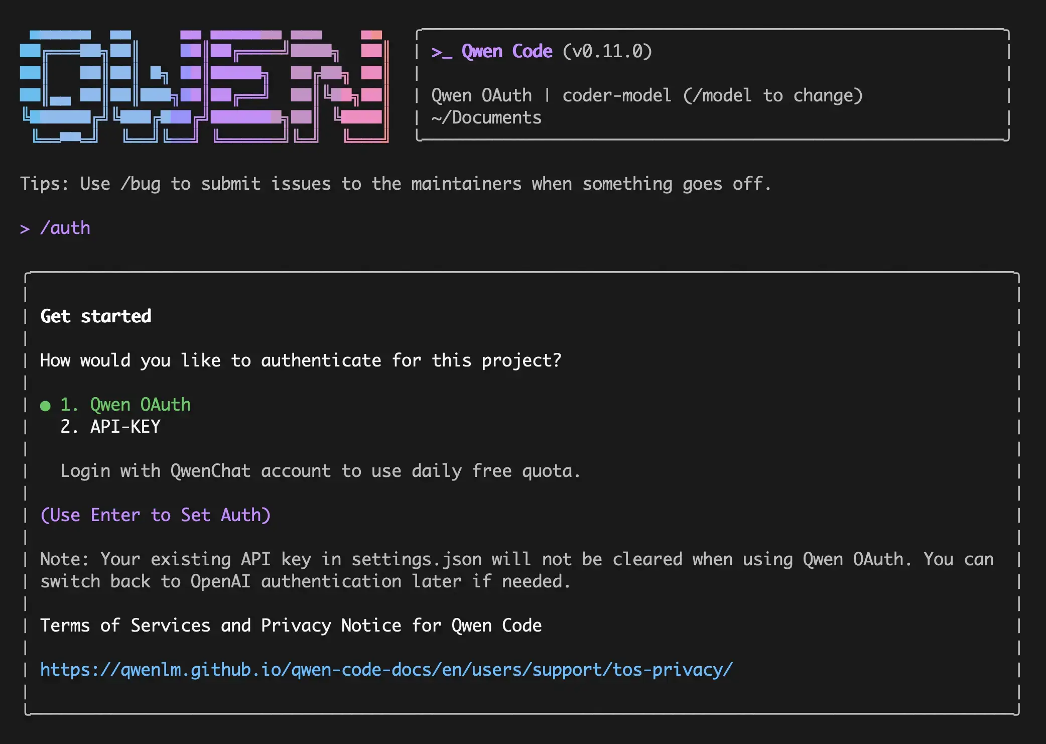 Qwen code terminal 0auth - Qwen for Windows: Qwen Studio and Qwen Code Setup Guide (2026)