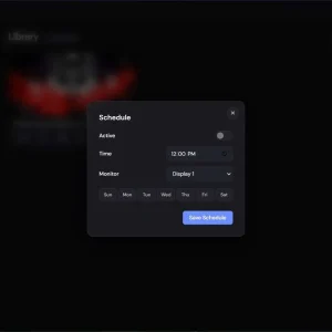 Schedule wallpaper settings
