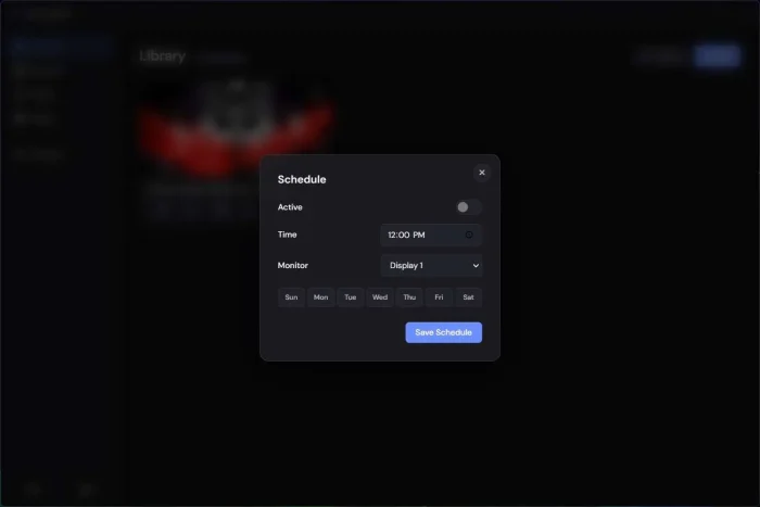 Schedule wallpaper settings - DesktopHut for Windows: Live Wallpaper Setup Guide