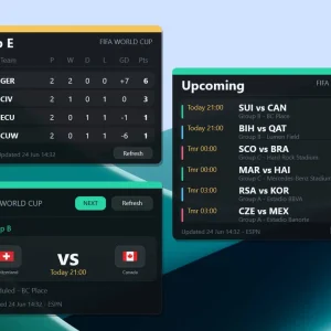 Sports pulse rainmeter