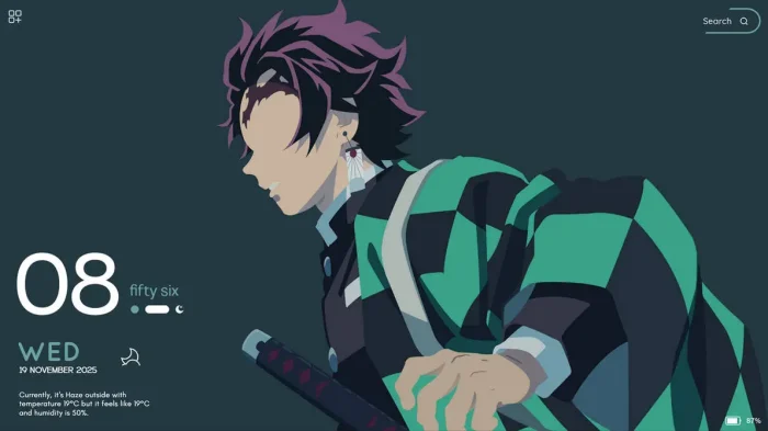 Tanjiro minimalistic rainmeter - Rainmeter for Windows: Skins, Setup, and Getting Started