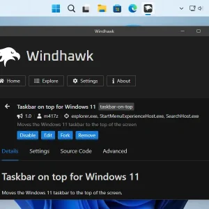 Taskbar on top - Windhawk for Windows - Setup, Mods & Safety Guide