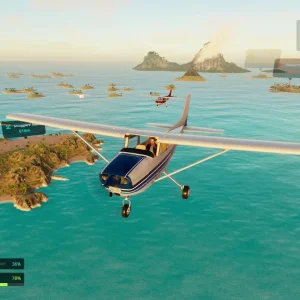 Flying drop off plane