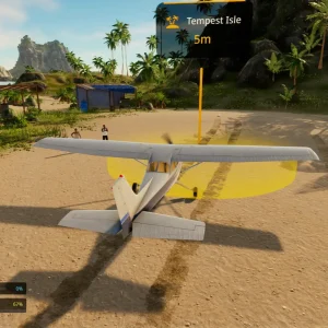 Flying plane