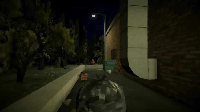 Outside stoor with monster - Shift At Midnight for PC: Guide, Tips & System Requirements