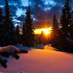 02 snowy mountains windows theme