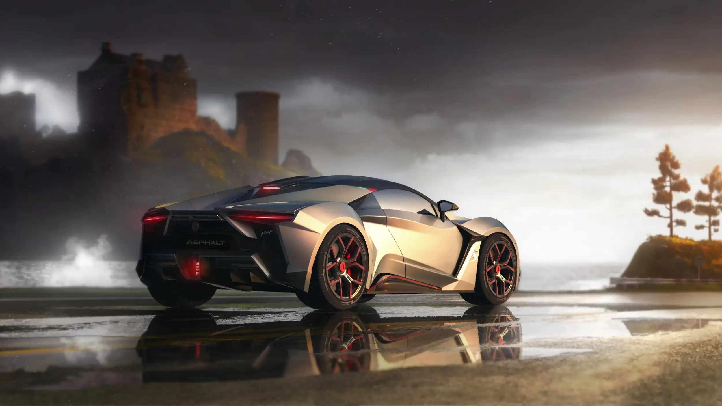 Asphalt Legends Official Theme wallpaper preview on a Windows desktop