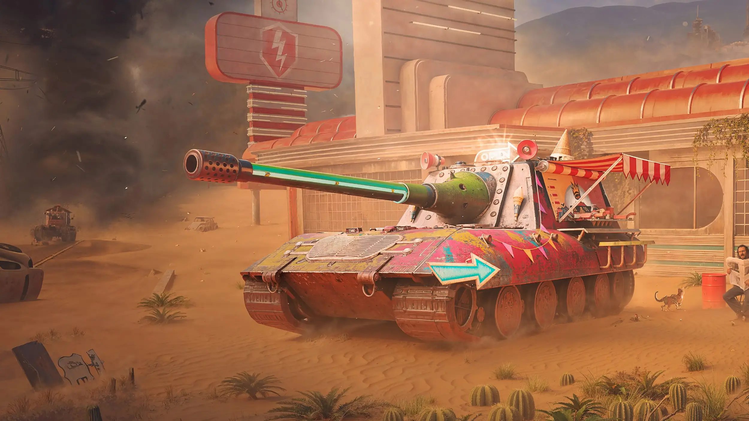 World of Tanks Blitz - Daylight Assault wallpaper preview on a Windows desktop