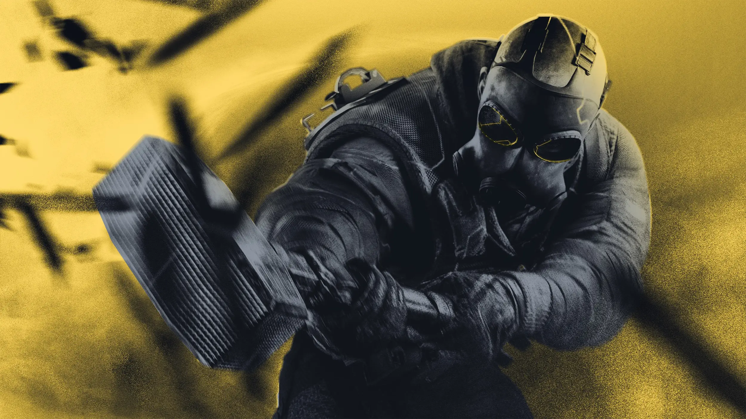 Rainbow Six Siege Official Theme wallpaper preview on a Windows desktop