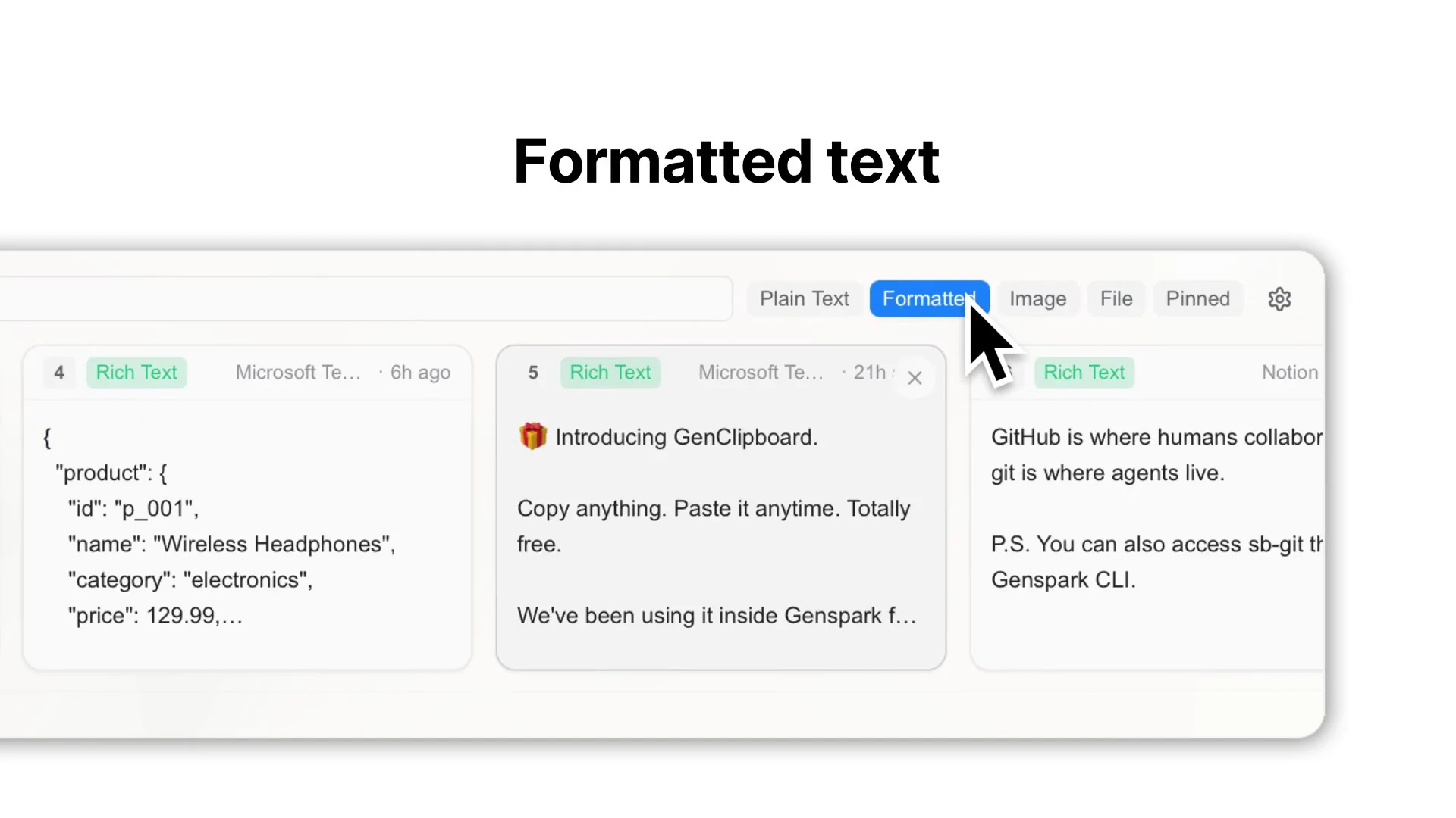 The GenClipboard translation popup on Windows next to highlighted text
