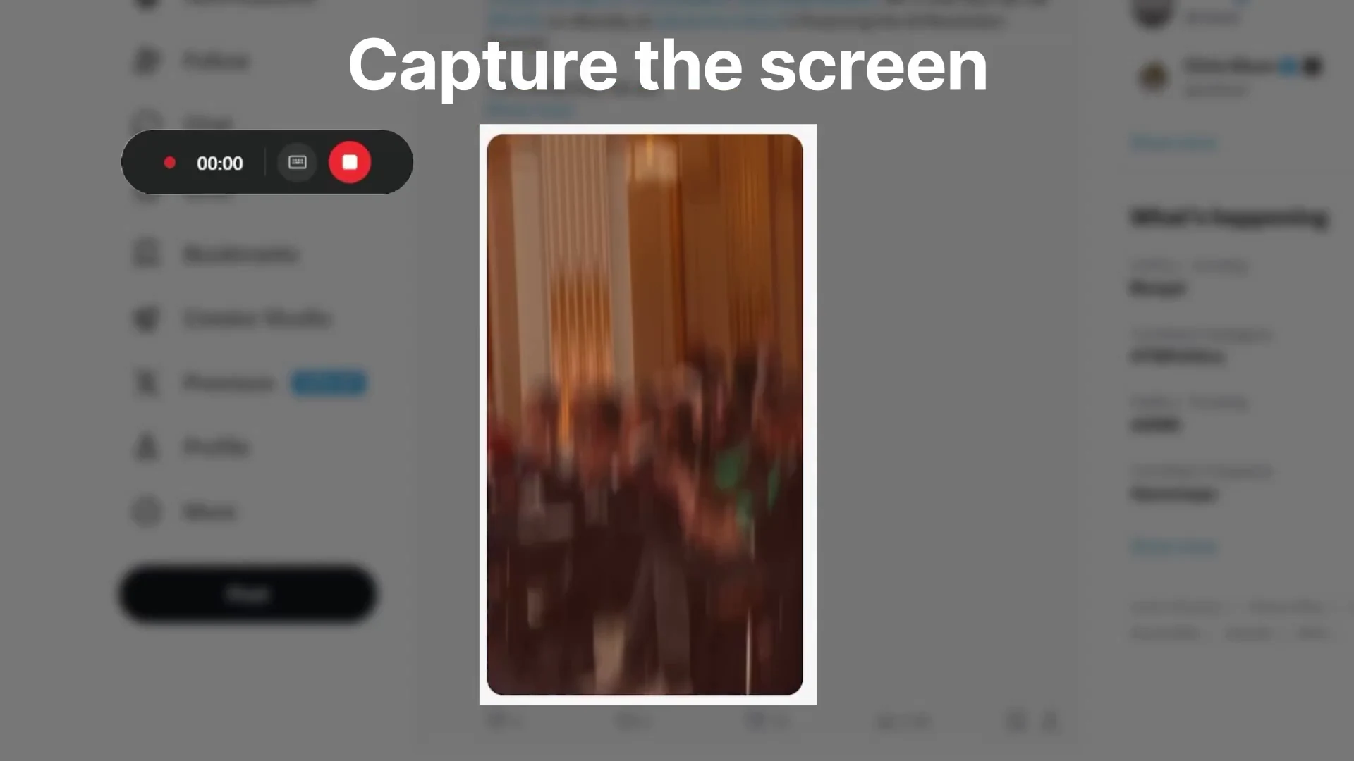 GenClipboard recording a region of a Windows screen with a floating timer