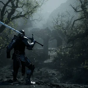 Mortal shell 2 greatsword raised misty woodland ruins