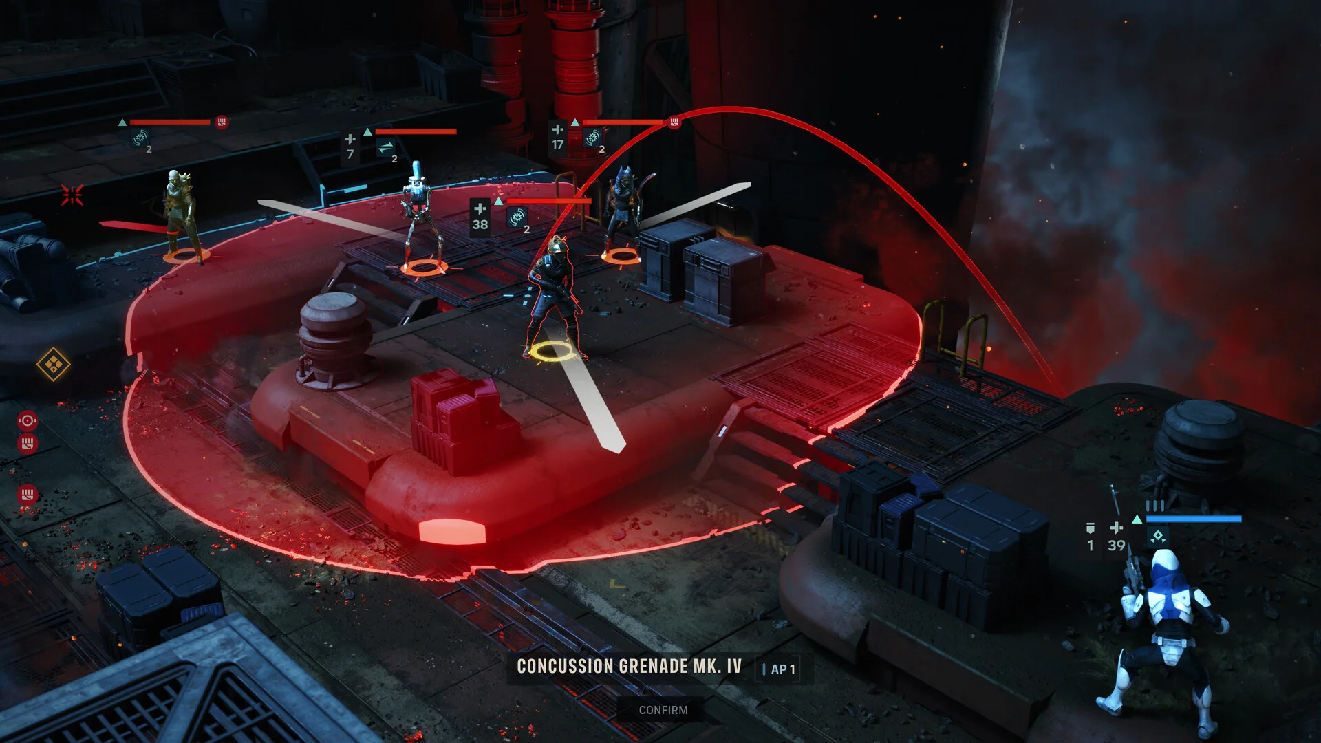 Star Wars Zero Company Concussion Grenade Tactical Ability Menu