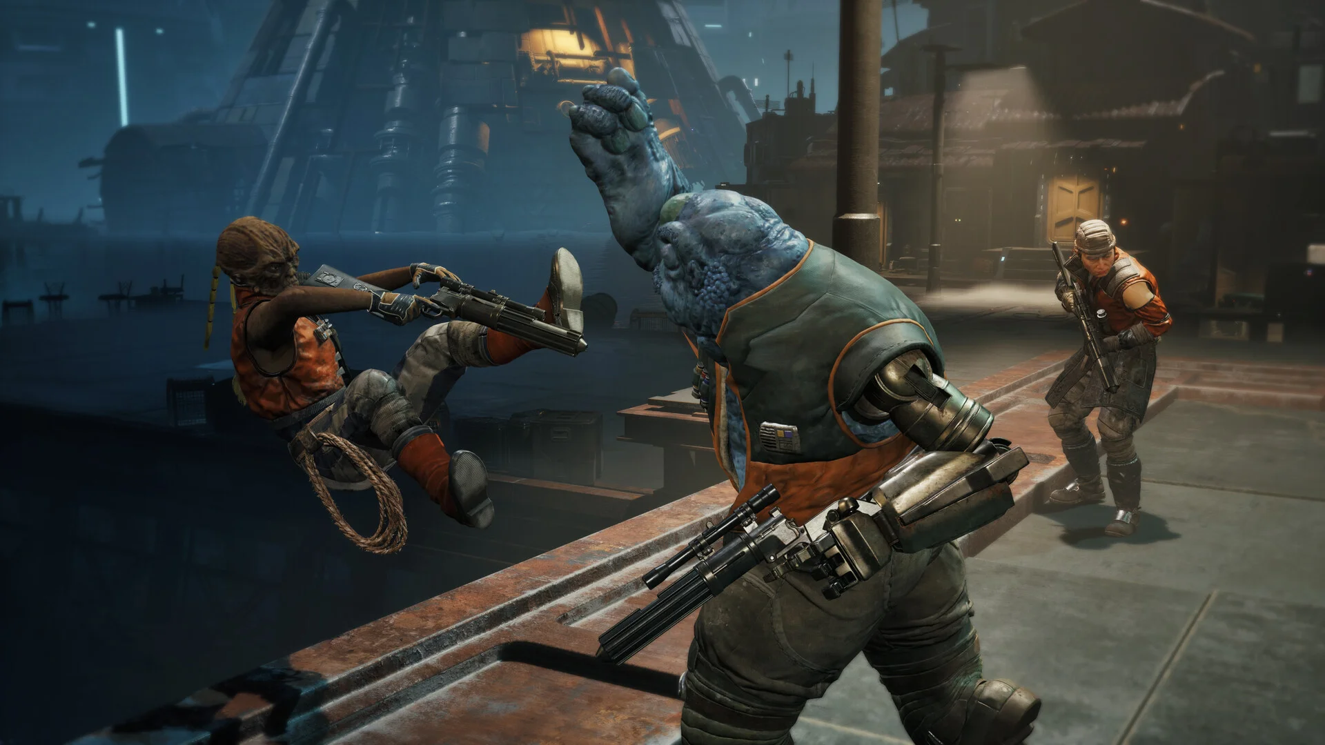 Star Wars Zero Company Trandoshan Bounty Hunter Standoff Docks