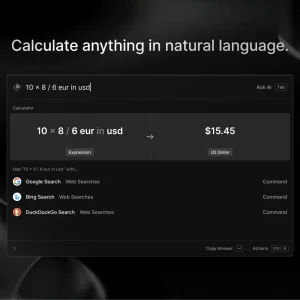 Calculate with natural language