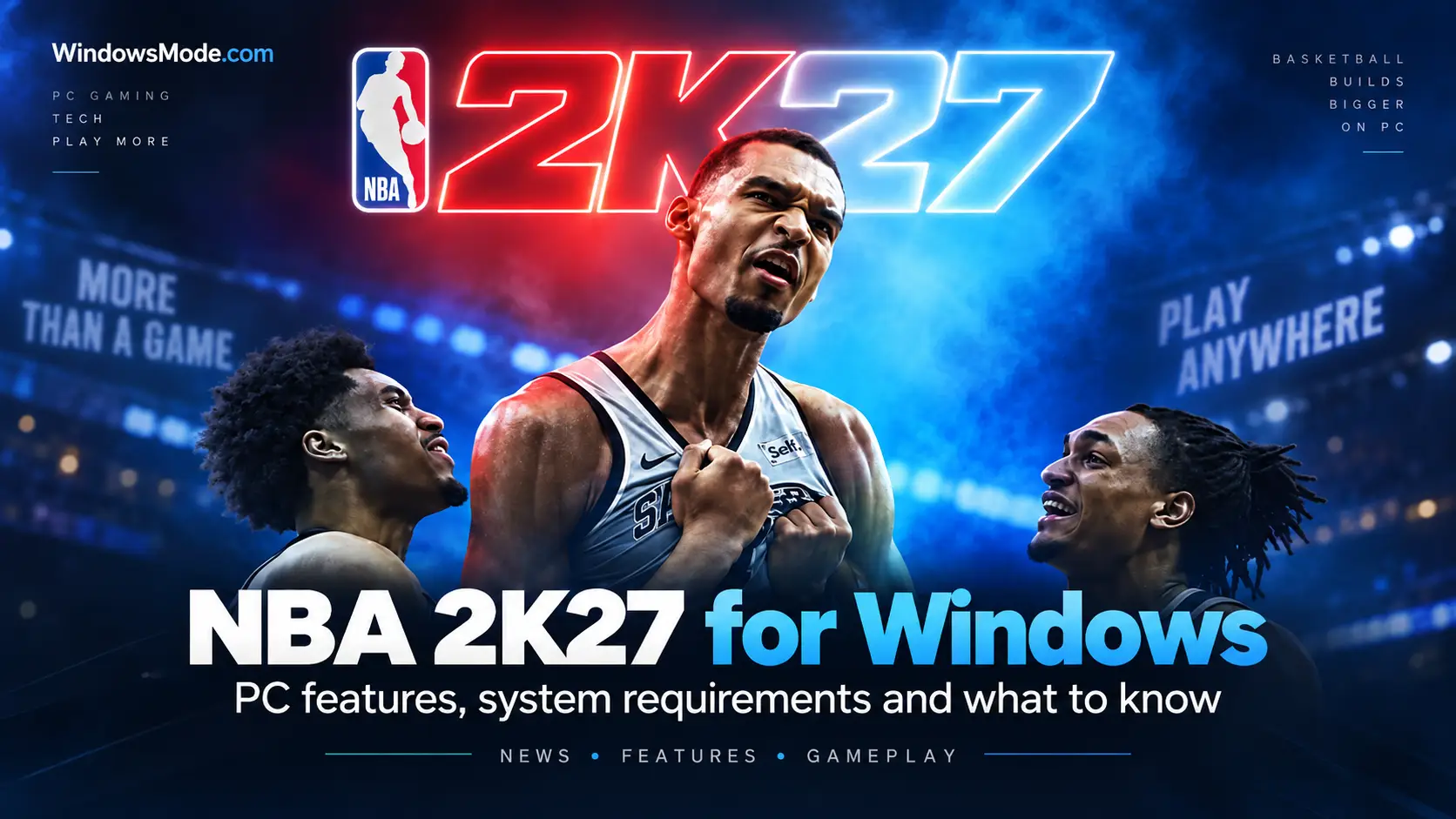 NBA 2K27 image showing Spurs star cover for PC