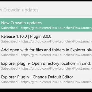 Flow Launcher GitHub plugin