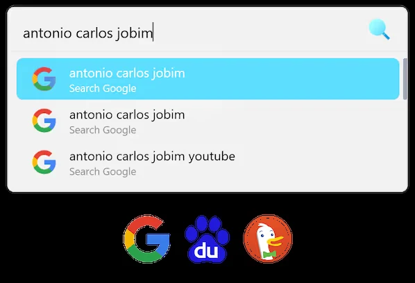 Flow Launcher running a Google web search from the search box