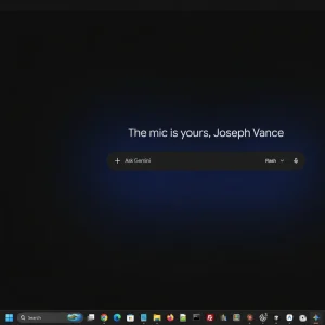 Gemini for Windows chat home and sidebar