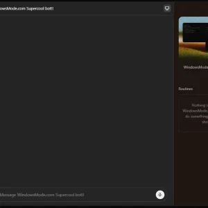 Grok bot routines panel and screen preview