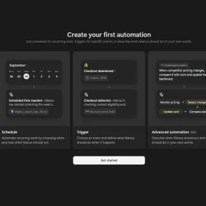 Manus Automations page