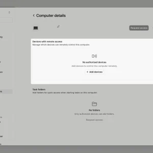 Manus remote access settings