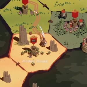 The Wanderburg region map showing the Desert and Golden Dunes areas with castle and village markers scattered across them
