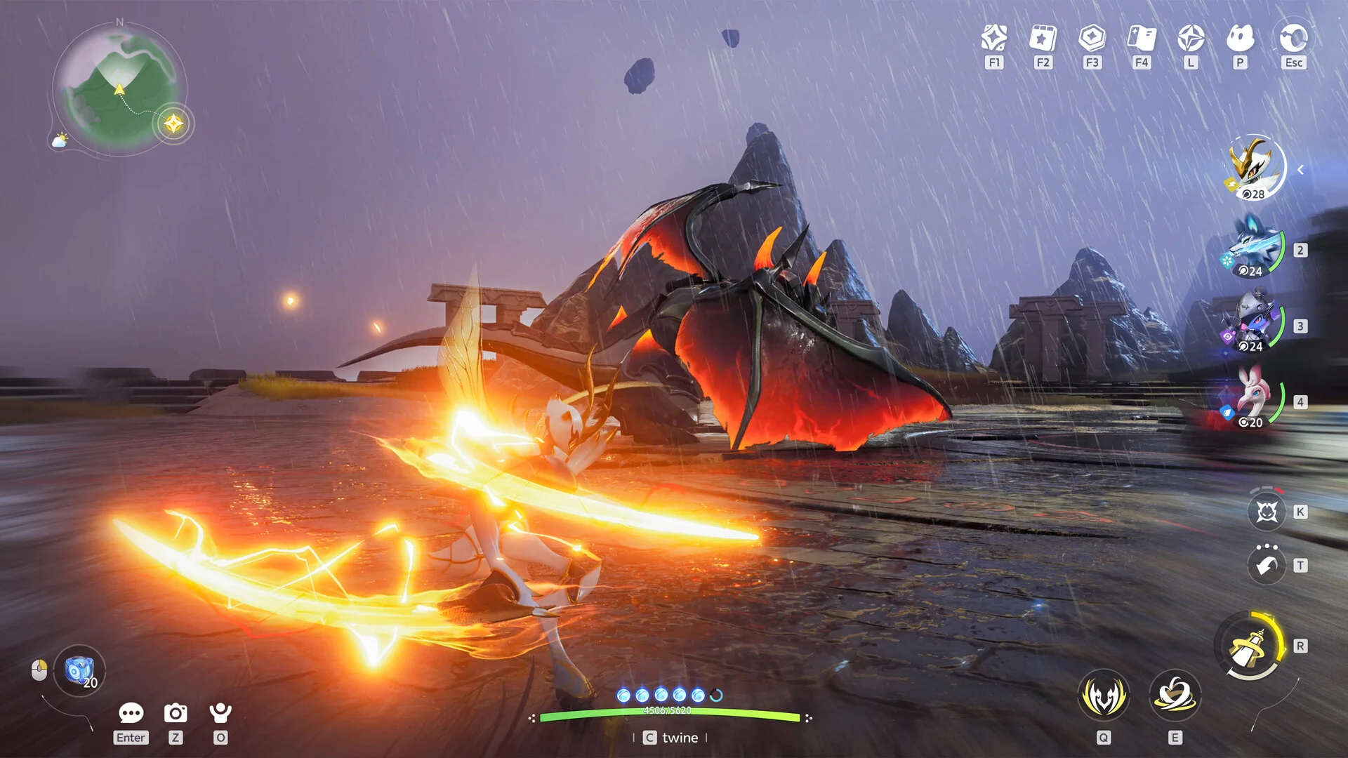 Aniimo rainy battlefield attack