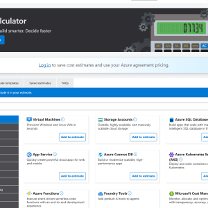 Azure pricing calculator