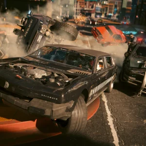 Cyberpunk 2077: Car crash