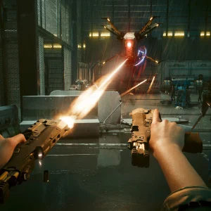 Cyberpunk 2077: Firing two pistols at once