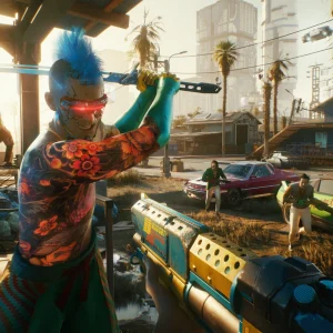 Cyberpunk 2077: Katana fight in the badlands