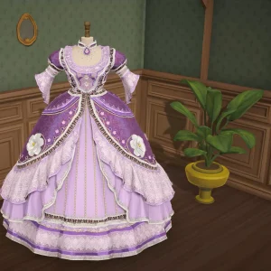 Dressmaker lavender ball gown in photo mode