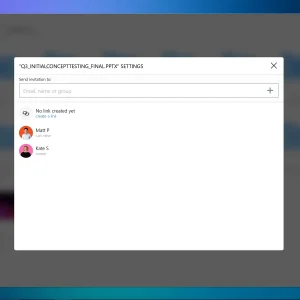 Sharing a file in Dropbox Lite
