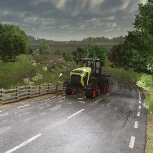 Farming Simulator 25 Tracked tractor on the road