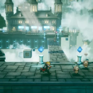 Final Fantasy Resonance Grandshelt castle with moogles