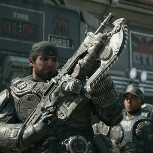 Gears of War E-Day chainsaw Lancer