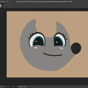 GIMP 3.2 main window on a dark theme