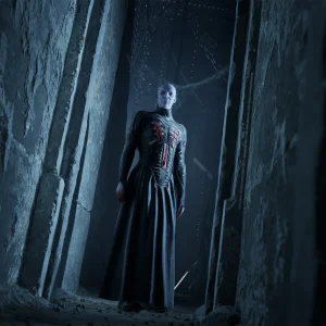 Pinhead in a stone doorway