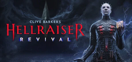 Clive Barker's Hellraiser: Revival store artwork showing Pinhead holding the puzzle box beside the game title