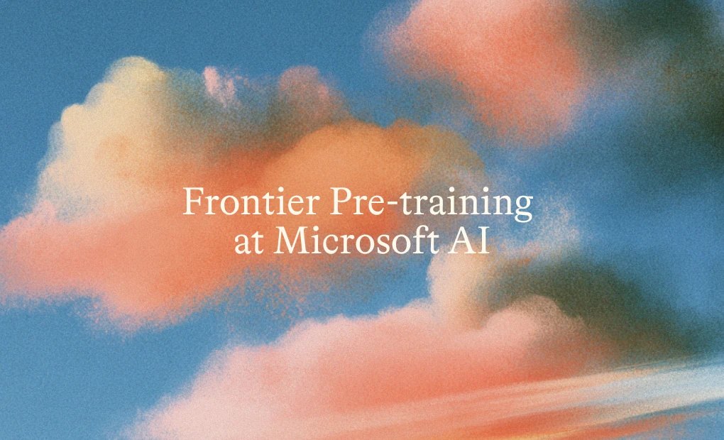 Microsoft AI Frontier Pre-training header image for MAI-Base-2