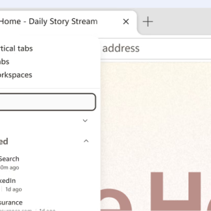Microsoft Edge tab actions menu