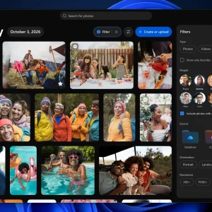 Microsoft Photos Gallery filters