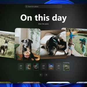Microsoft Photos On this day