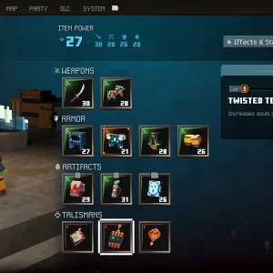 Minecraft Dungeons 2 inventory screen