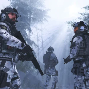 Modern Warfare III squad in a snowy forest